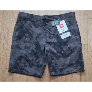 686 Men's Everywhere Hybrid Short Large  Slim Fit Black Slash NWT